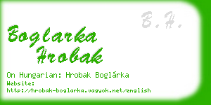 boglarka hrobak business card